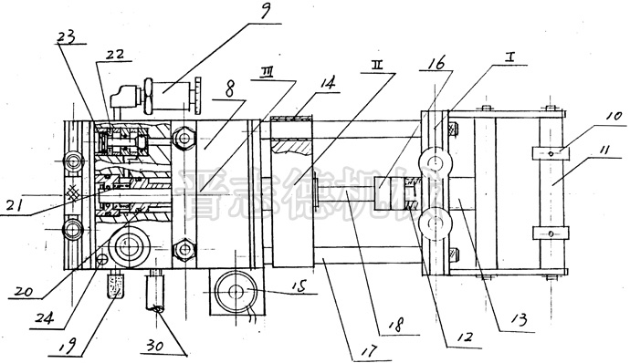 空氣送料機(jī)的俯視結(jié)構(gòu)圖
